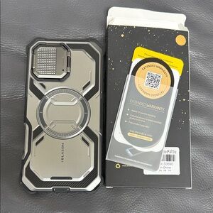 Black and Silver Phone Case